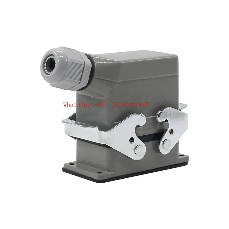 

16 Pin, Rectangular Plug, Heavy Duty Connector HE-10 Pin Aviation Plug 16A 24 48 32 Pin
