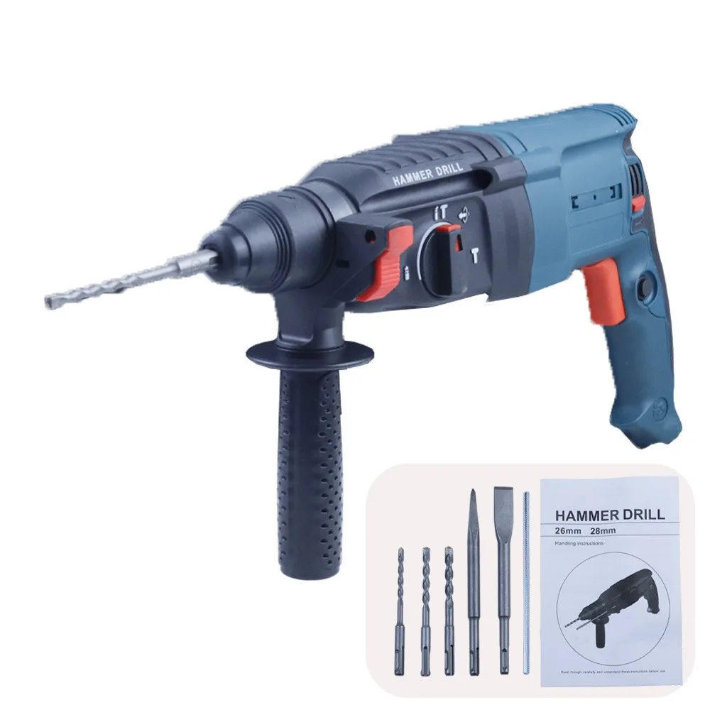 High Power Electric Hammer Round Handled Concrete Three in One Impact Hammer Lig