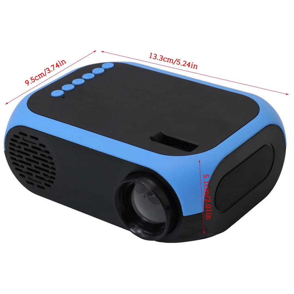 

Versatile Outdoor Projector Easy To With Wide Range Compatibility Portable Convenient ABS Innovative Blue US Plug US Plug