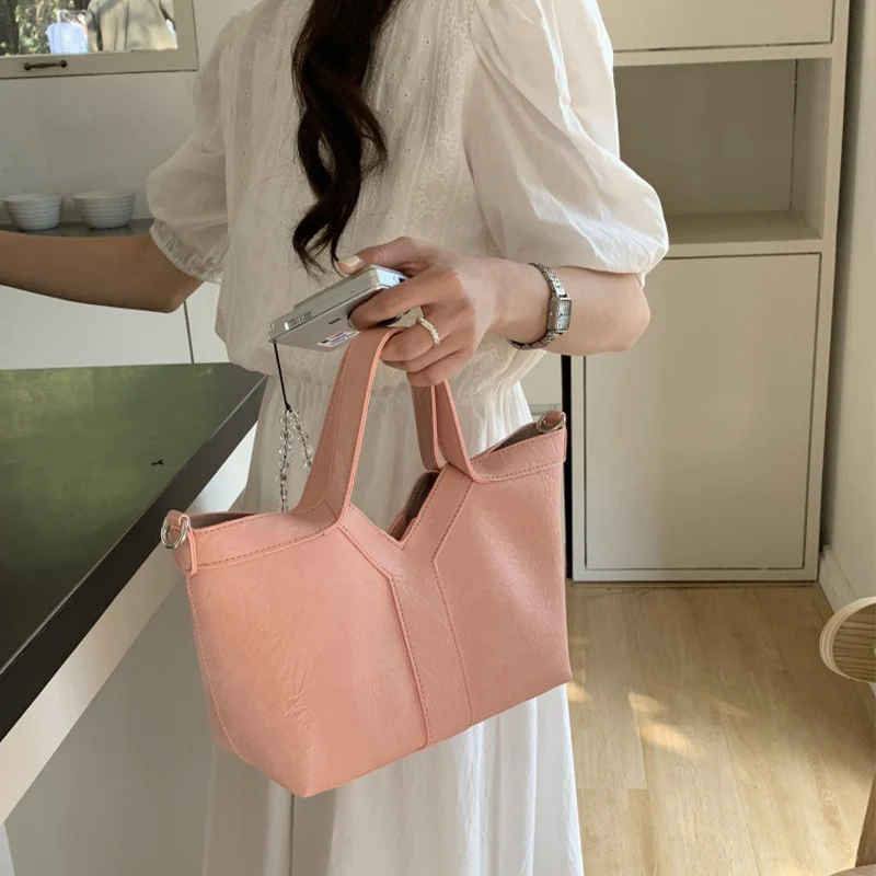 

Модная Y-образная большая сумка, новая высококачественная дизайнерская сумка, классические простые однотонные сумки-ведра с корзиной, популярные ретро сумки через плечо