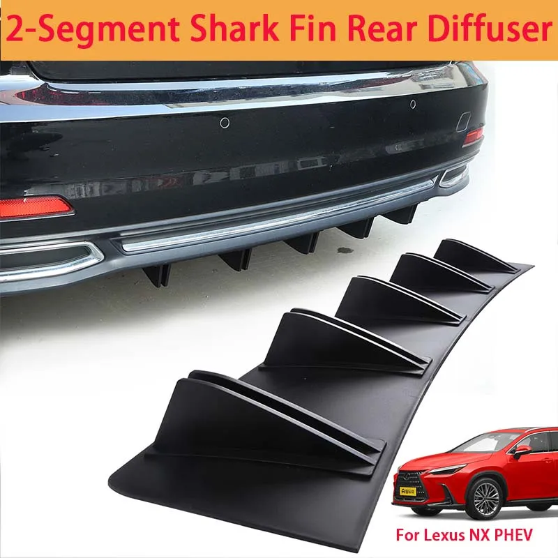 For Lexus NX PHEV Shark Fin Rear Diffuser Split Chassis Spoiler Auto Aerodynamic Parts Aerodynamic Modification
