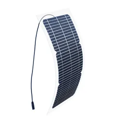 BMAD fai da te giocattolo elettrico ricarica modulo fotovoltaico 18 v10w pannello solare trasparente Semi flessibile singolo cristallo