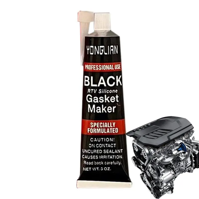 Automotive Gasket Sealant Car Engine Black Silicone-free Sealant Universal Waterproof Oil-resistant Adhesive Glue Repair Sealer