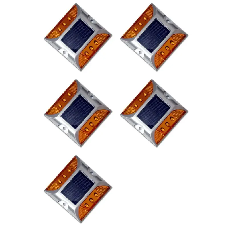 

Светодиодные солнечные наземные маркерные светильники Y42A-5X, водонепроницаемые, для улицы, подъездных дорог, шоссе, с креплением на колышке