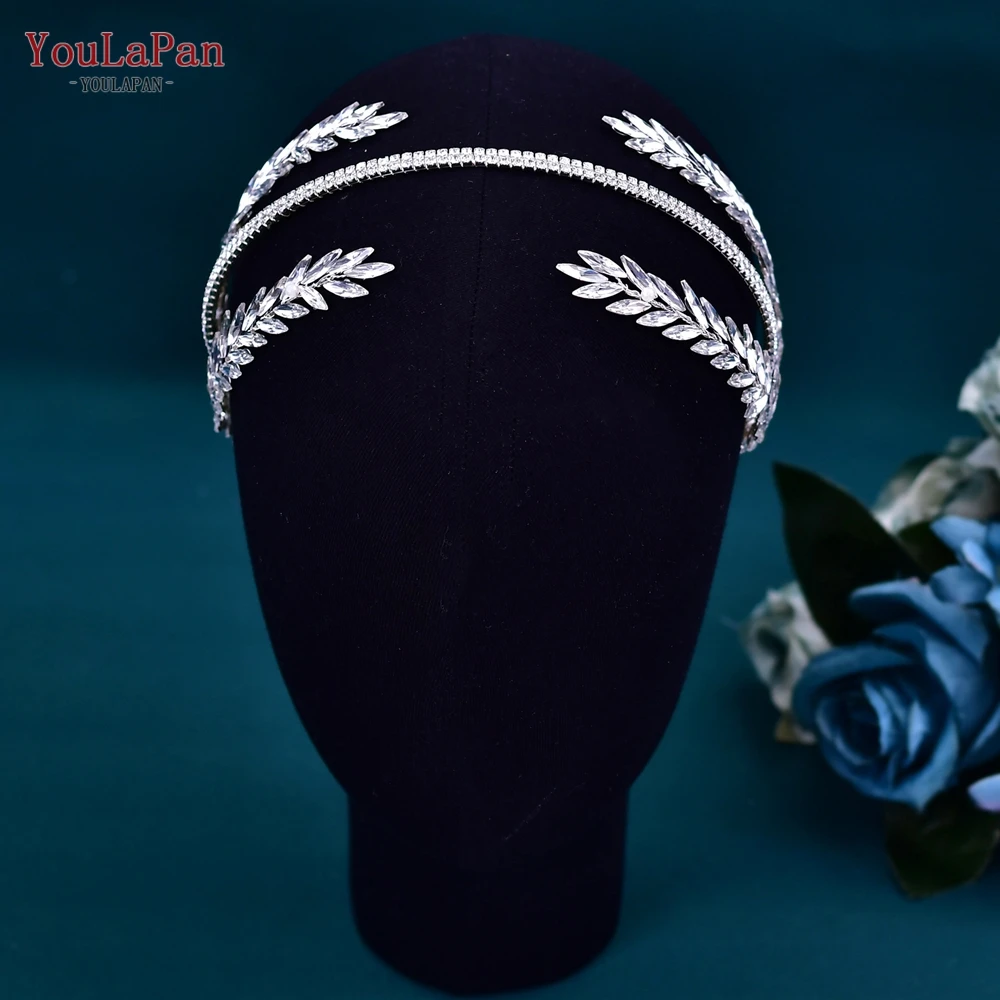 

YouLaPan Rhinestone Headband for Woman Bridal Headpieces Wedding Hair Accessories Party Brides Hairbands Girls Headdress HP528