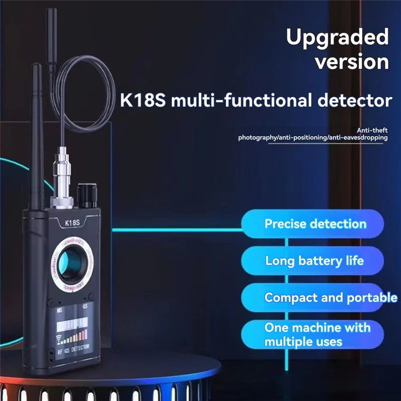 

L70A Детектор подслушивания, радиочастотный детектор, сканер для GPS-трекера, устройство для прослушивания, поиск камеры для путешествий, гостиницы, ЕС Plu