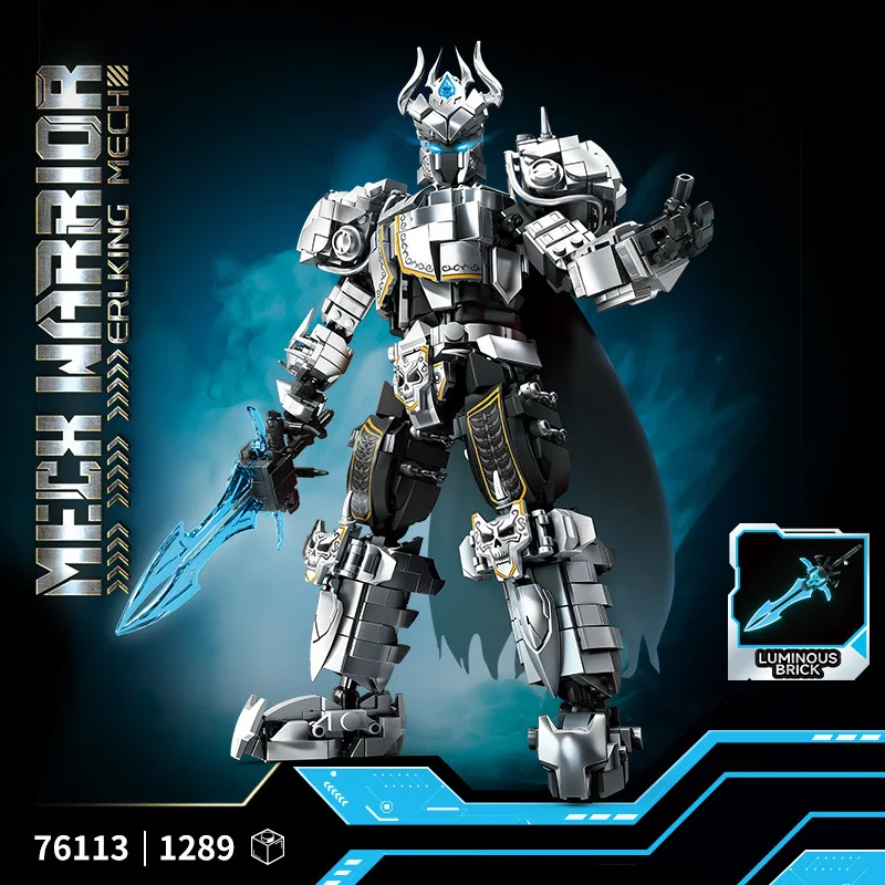 

1289pcs MOC Creativity Lich King Mech Building Blocks robot Bricks Assembling Toys for Children Birthday Gift Set