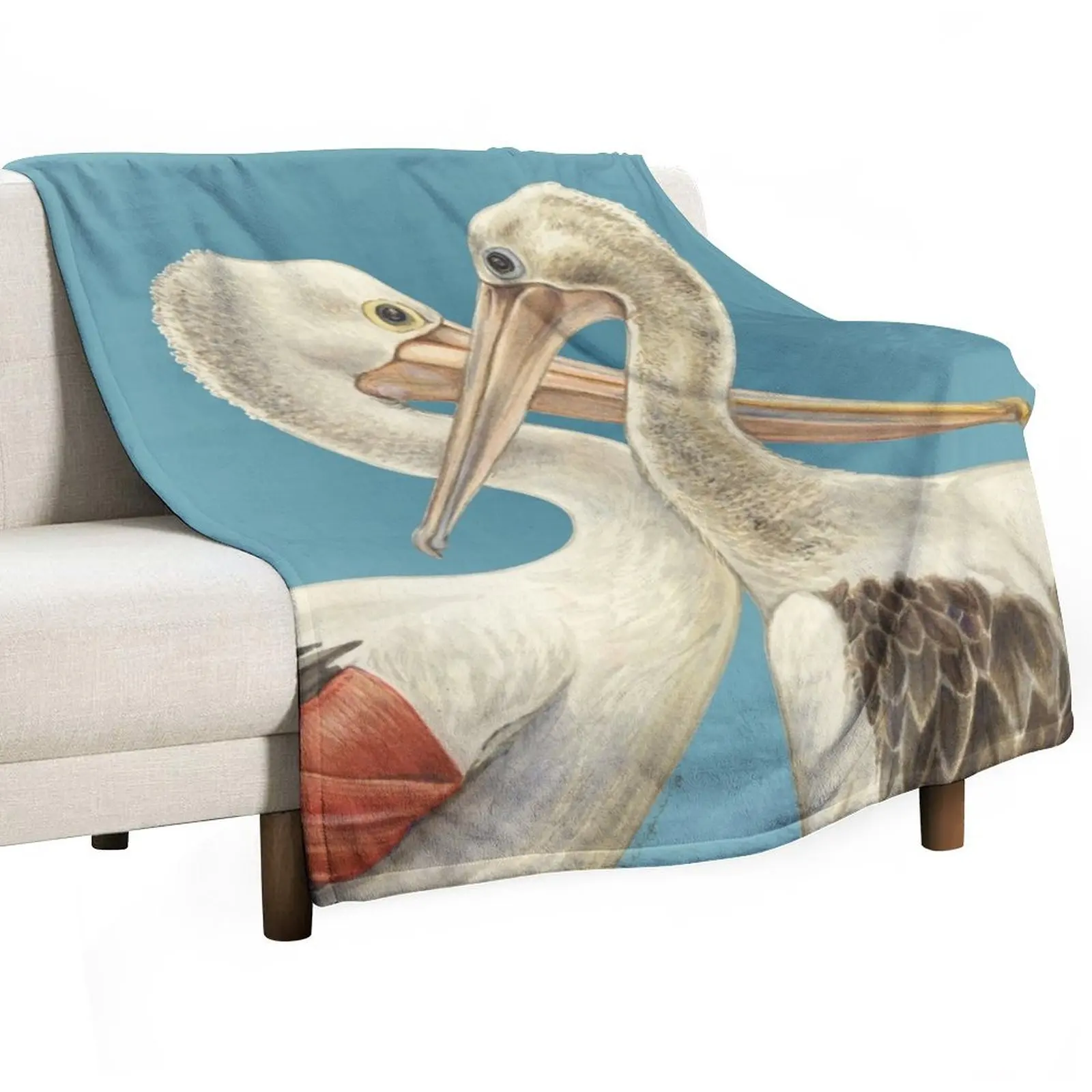 Australian Pelicans - In memory of Craig Lester Throw Blanket Multi-Purpose Sleeping Bag Blankets