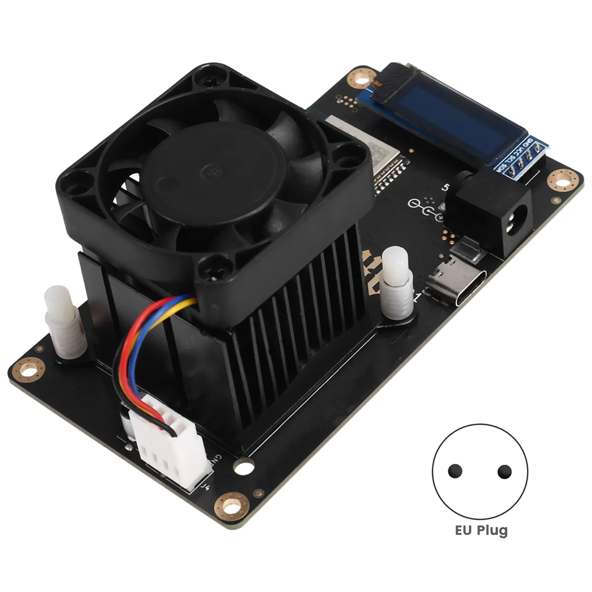 X61A_Bitaxesupra 401 Solo Miner Bitaxe 13 Вт BM1368 ASIC Chip EU PLUG