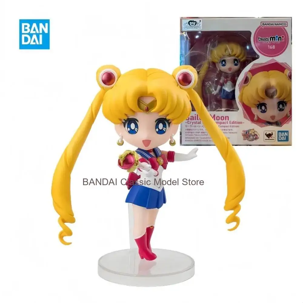 

В наличии: Оригинальная фигурка Bandai Figuarts MINI 168 Сейлор Мун Кристалл Стар, готовая модель, аниме-фигурка, полноподвижная игрушка, подарок