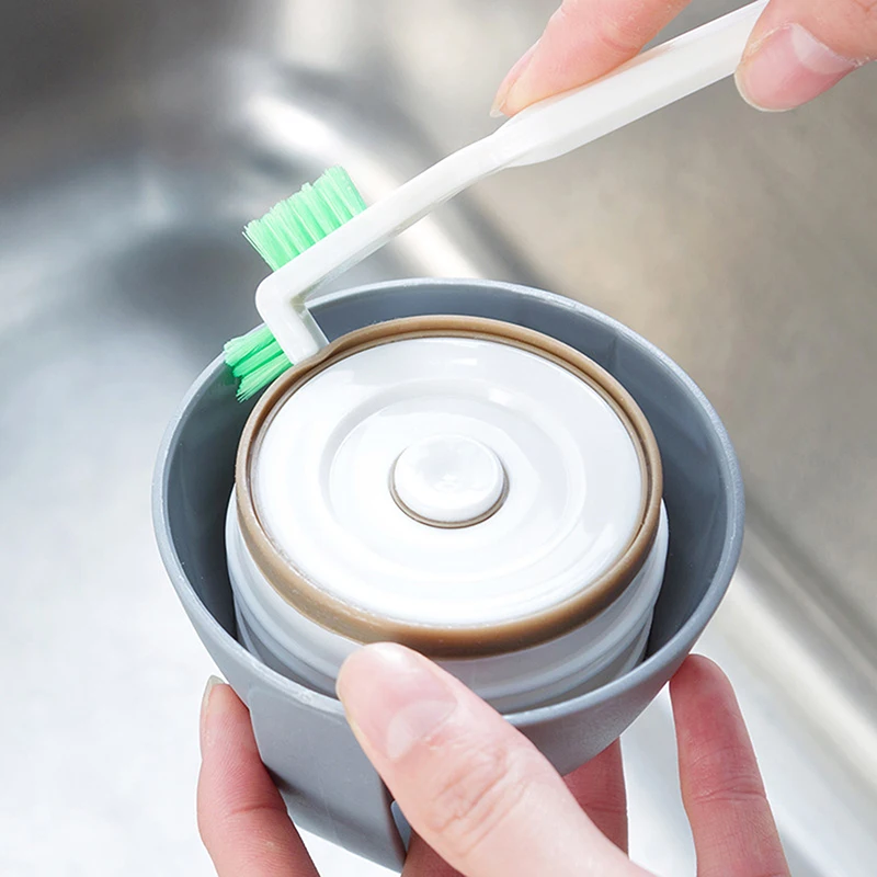 Kit de brosses à encoches pour tasse étroite et propre, manche long, ensemble de brosses pour livres de paille, tube en verre, nettoyeur d'espace de bouteille de lait pour bébé, outil de cuisine, 3 pièces