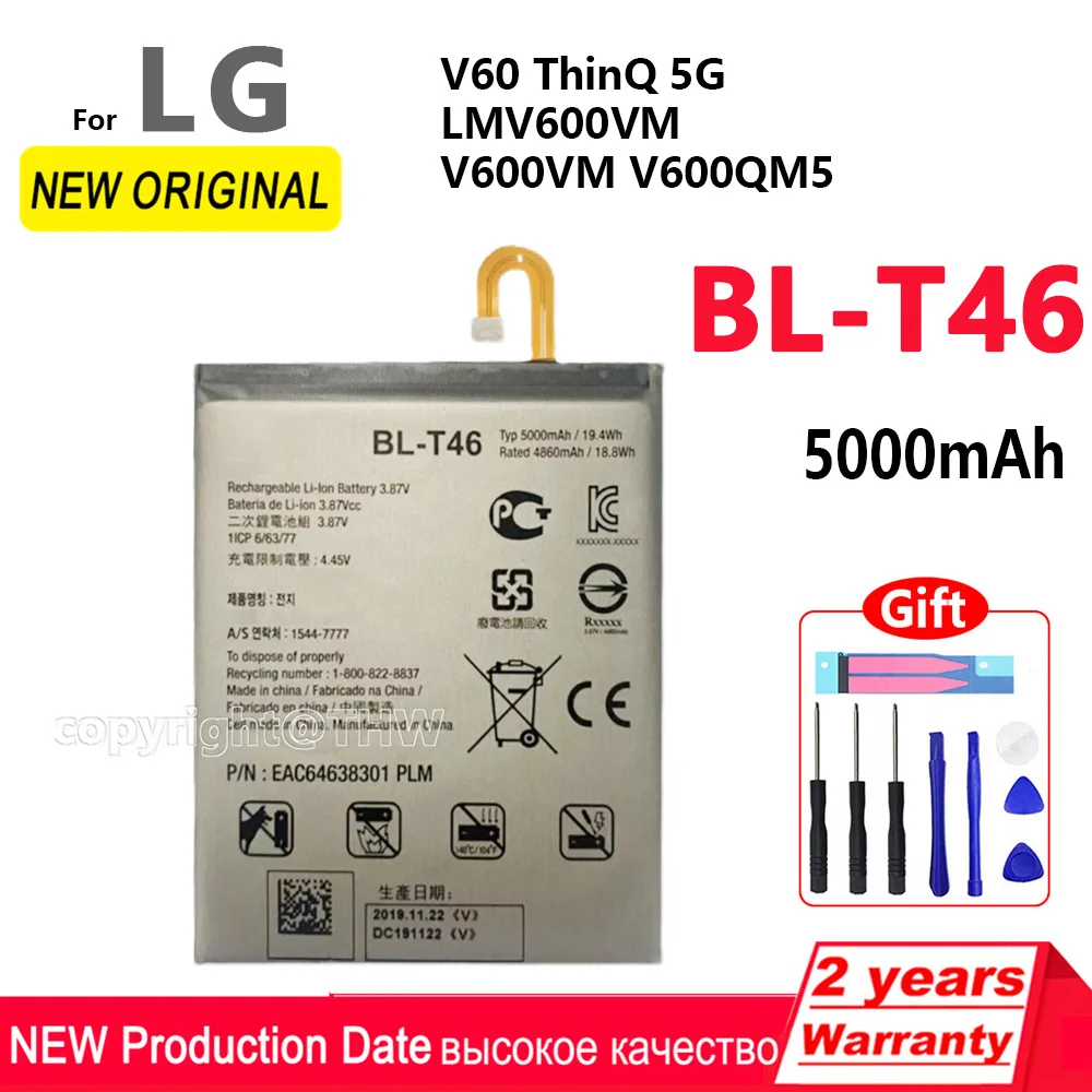 Original Battery For LG Replacement Batteria BL T5 T7 T9 T16 T19 T22 T23 T24 T30 T32 T33 T34 T36 T37 T39 T41 T42 T43 T49 T51 T55