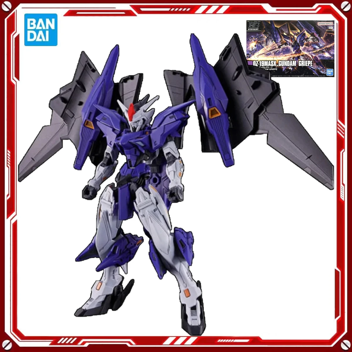 

Оригинальные наборы моделей фигурок Gundam от Bandai, HG 1/144, мобильный костюм OZ-19MASX, аниме-фигурки, игрушки-модели, подарок для мальчиков и девочек