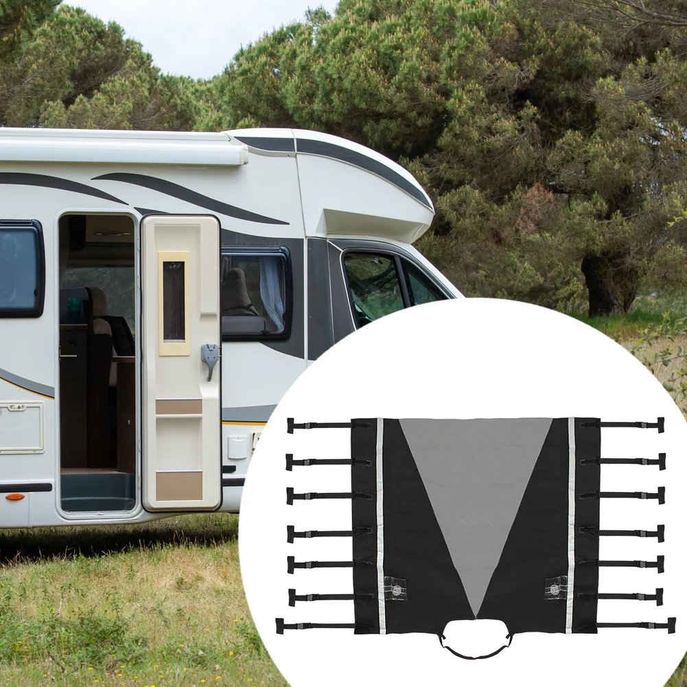 

Premium Front Towing Cover Designed for Nighttime Safety Adjustable and Reflective Strips Improve Driver Awareness