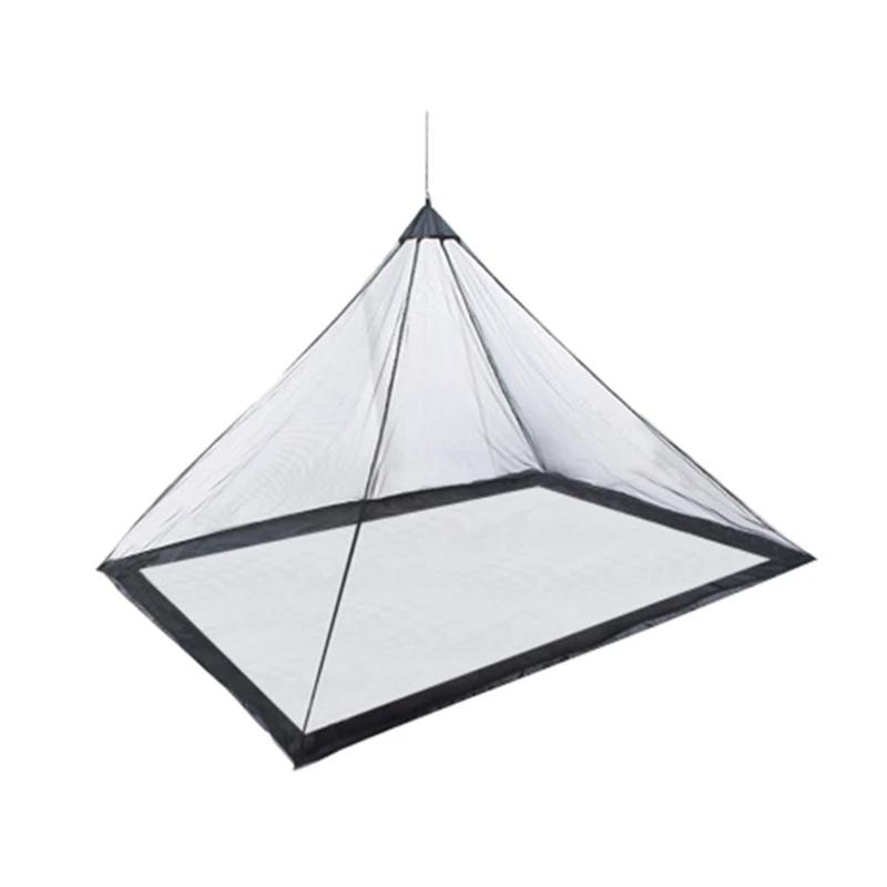 Outdoor Triangular Mosquitoes Netting Camping Bedding Patio Mosquitoes Netting with Carry Bag Fly Netting for Single Camping Use