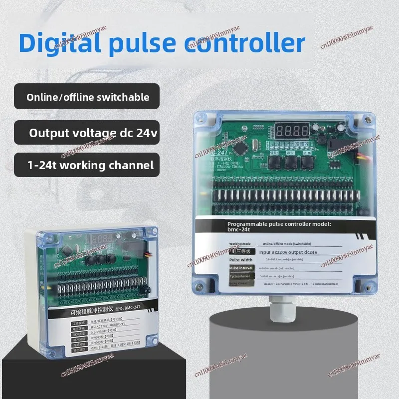 Online and Offline Programmable Bag Type Dust Removal and Ash Removal Pulse Valve 1~ 24 Channel 24v220v Pulse Control Instrument
