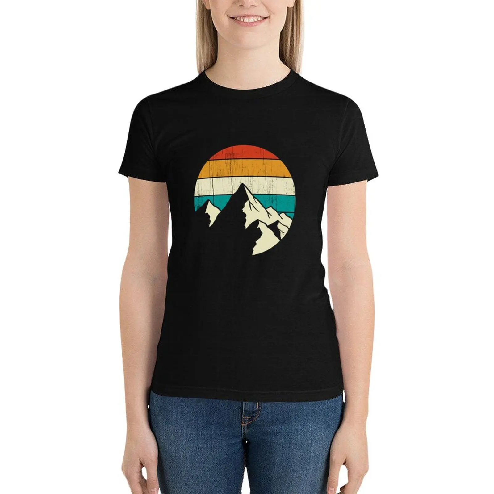 Mountains T-Shirt female aesthetic clothes tshirts for Women