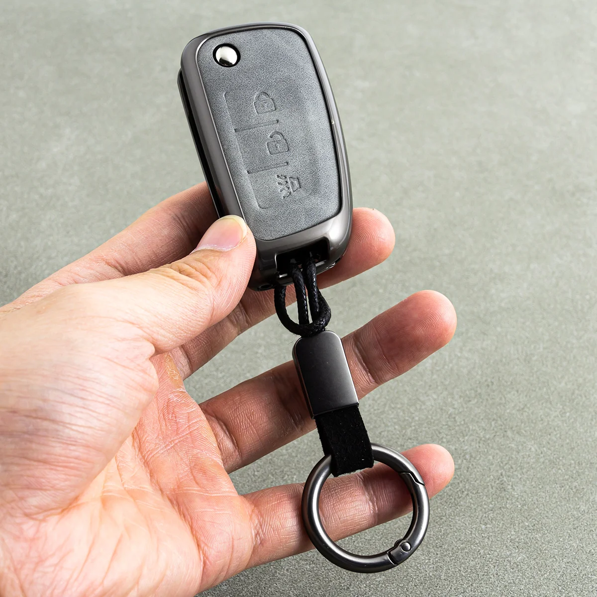 لنيسان قاشقاي J11 ركلات X-Trail T32 Juke Rogue الرياضة المعادن الجلود الوجه مفتاح السيارة فوب غطاء سلسلة المفاتيح الملحقات