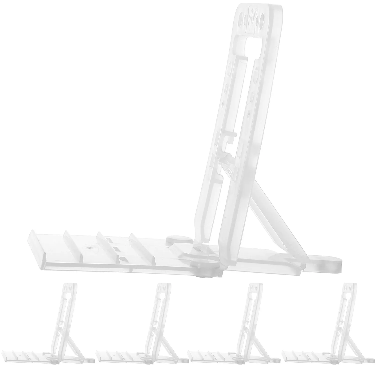 5Pcs Shape Shelf Support Stand For Store Display Retail Heavy Duty Anti-tip Shelves Merchandise Organization Riser