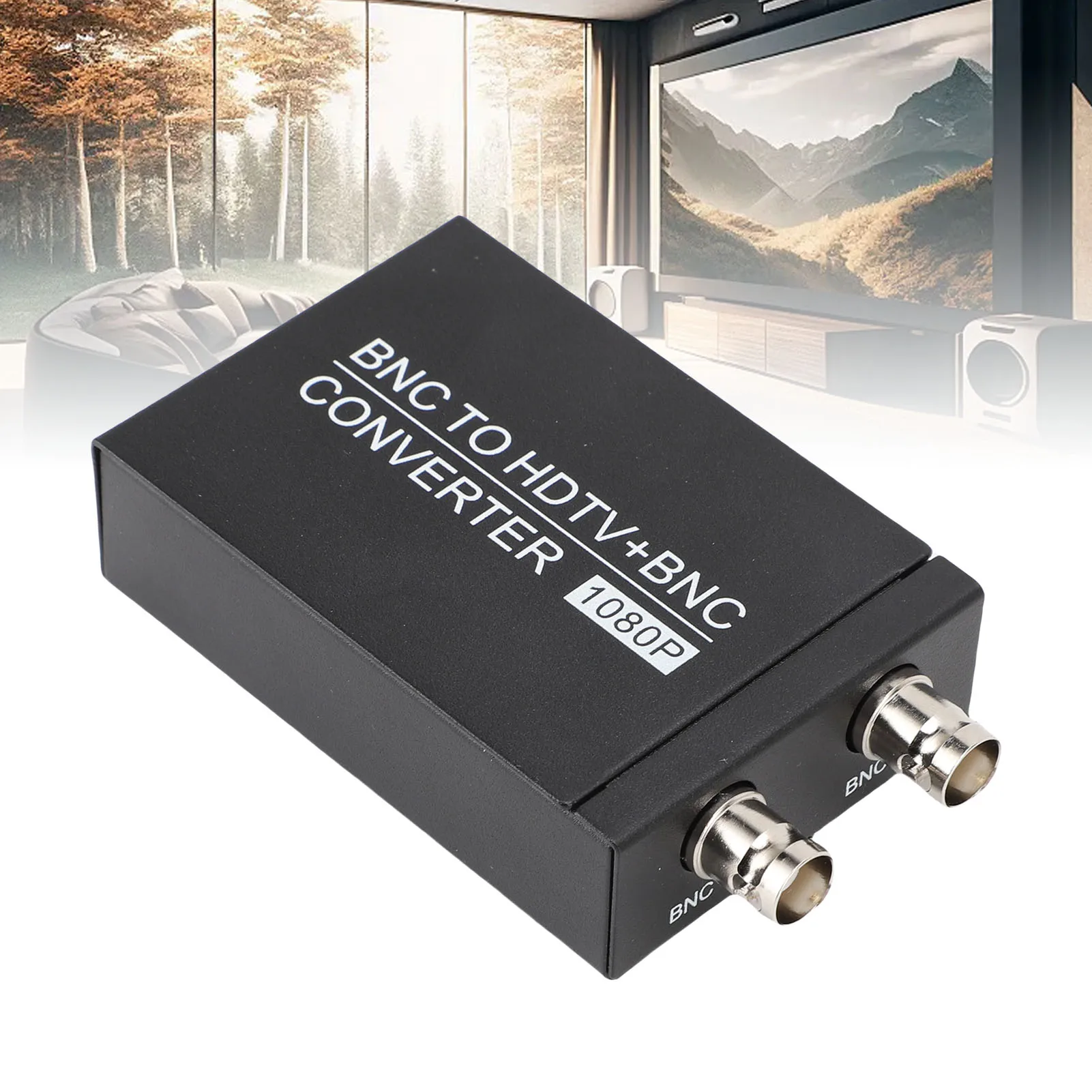 Convertitore audio video Involucro metallico Chip intelligente Convertitore di interfaccia multimediale da BNC a HD Supporto Risoluzione 1080P per CCTV