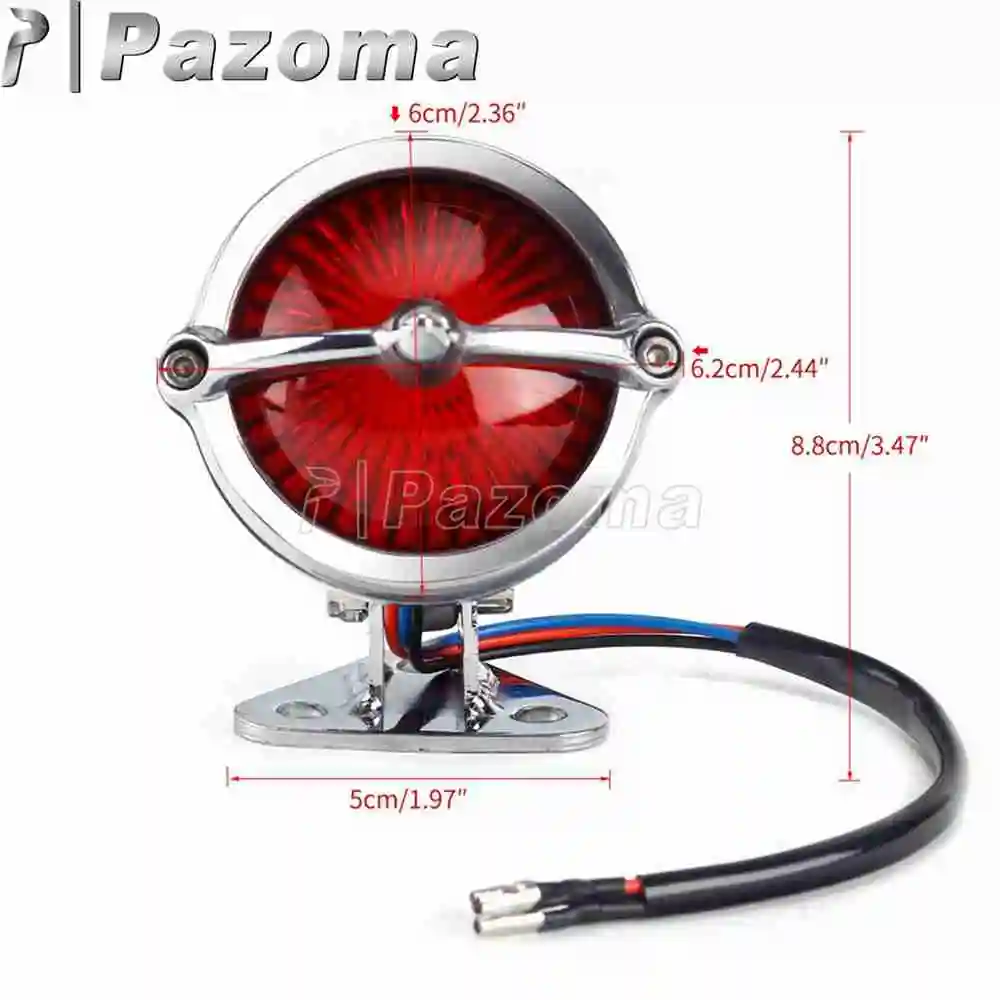 Universal Motorcycle Retro LED Taillight Running Stop Lamp For Harley Honda Suzuki Yamaha Chopper Bobber Cafe Racer Rear Lights