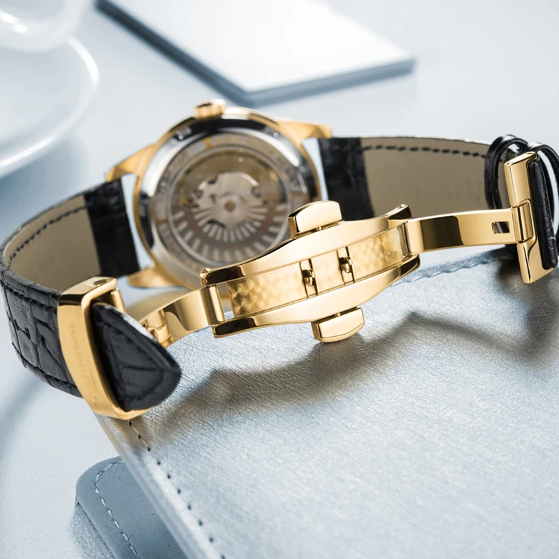 Switzerland CARNIVAL Brand Luxury Automatic Mechanical Men‘s Watches Sapphire Dual Calendar Waterproof Clock C8646G-6