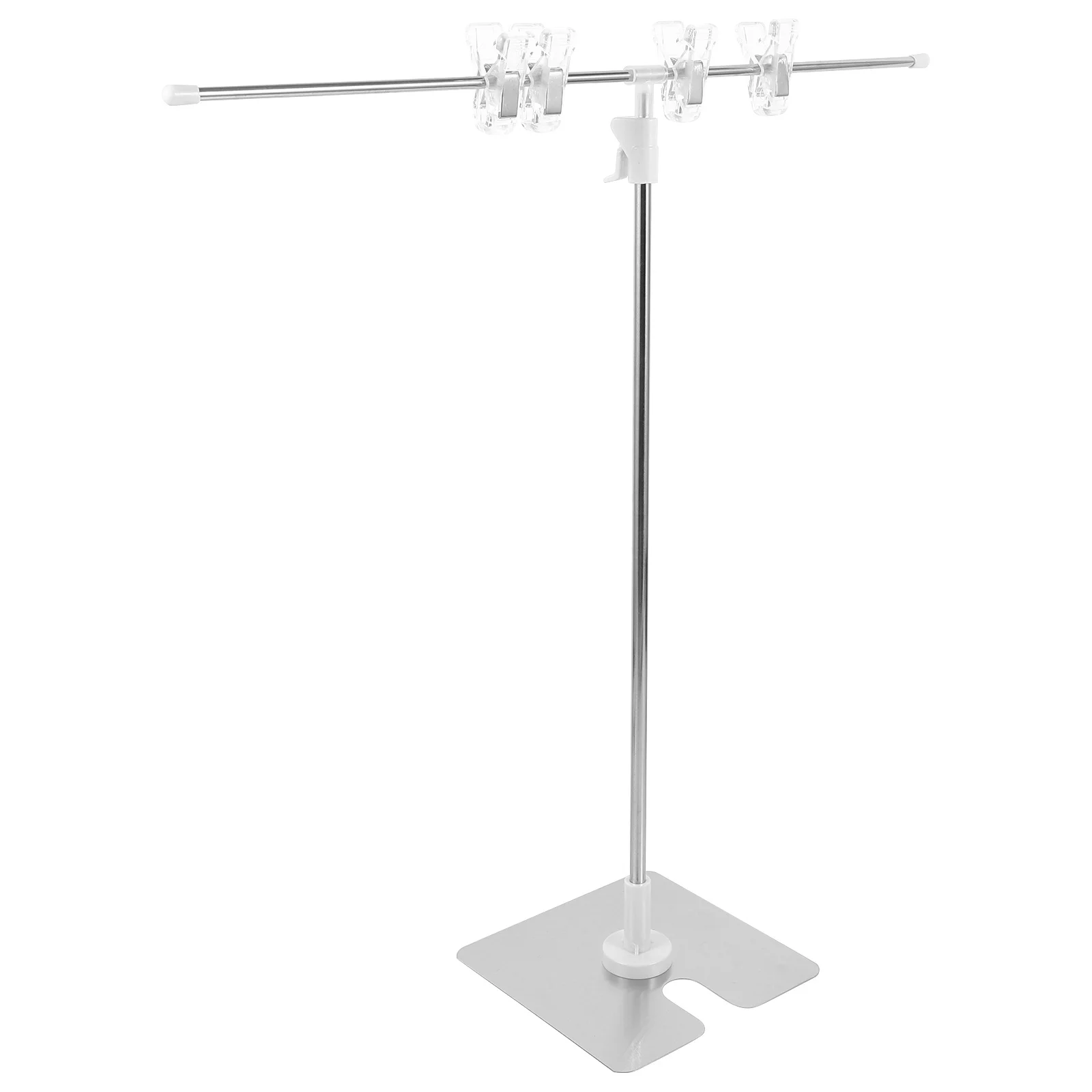 

T-Shaped Adjustable Clip Poster Stand Advertising Display Tabletop Holder A4 A2 A4 Poster Hanger Advertising Stand