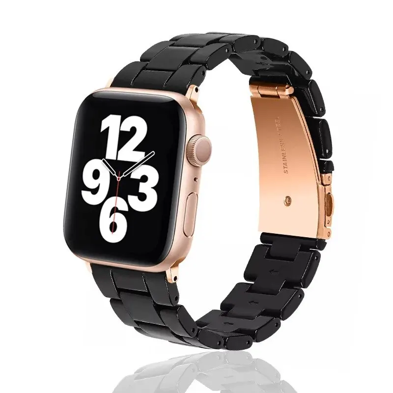 Harz armband für Apple Uhren armband 44mm 40mm 45mm 49mm 38mm 42mm 41mm Mode Armband für iwatch Serie 8 7 6 5 4 3 2 1 ultra