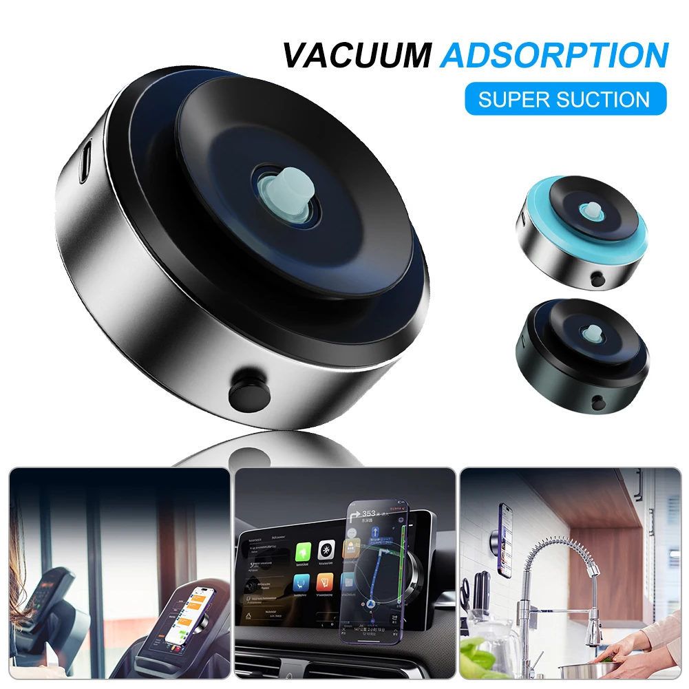 

Car Mobile Phone Holder Double-Sided Car Mount Magnetic Adsorption Bracket Vacuum Adsorption Stable For Phone15 14 13Pro