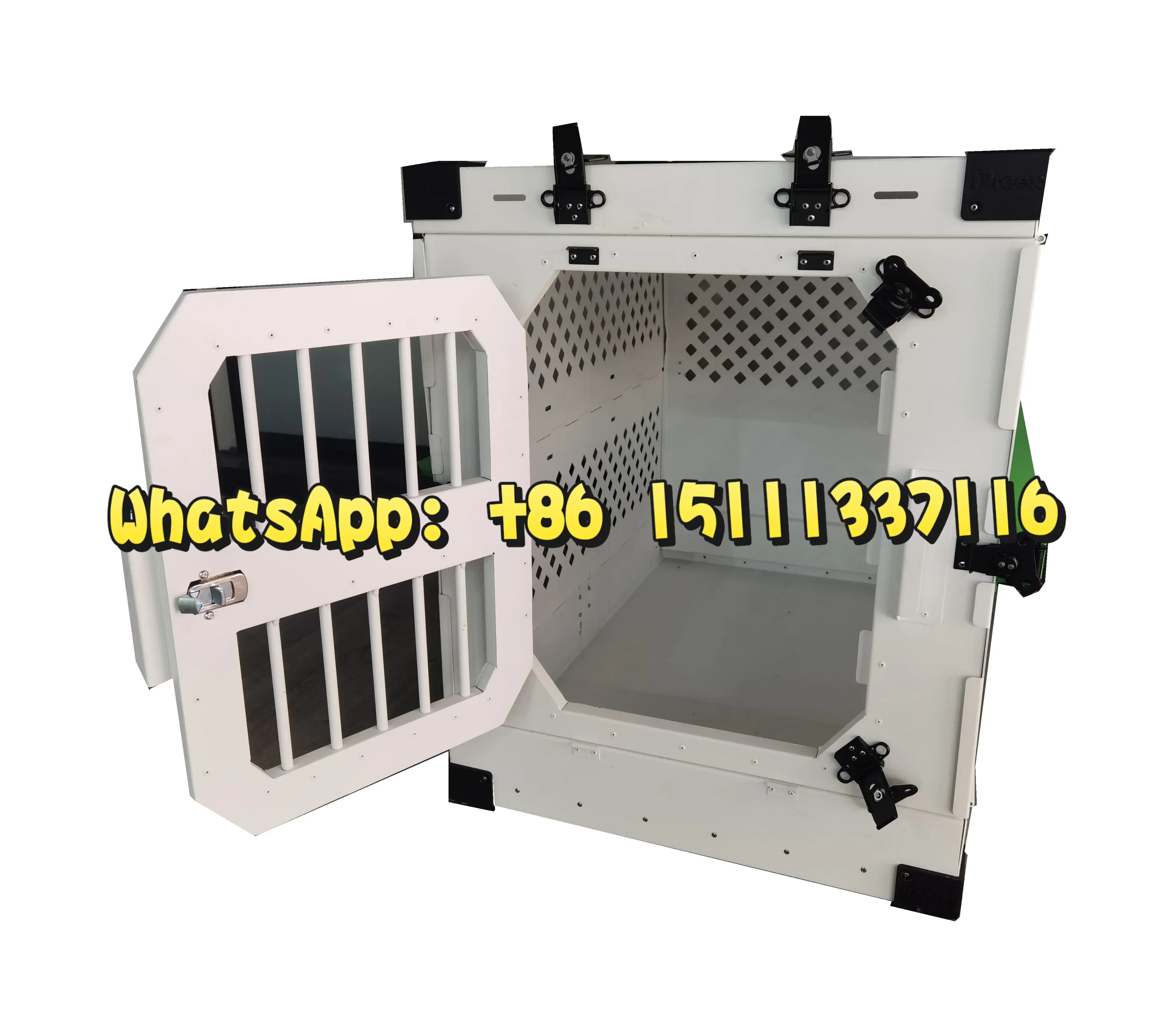 

Customizable Stackable Dog Cages Metal Kennels Aluminium Lightweight Dog Travel Kennel