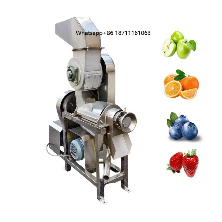 Efficient 400-500kg/H Commercial Fruit Crusher Juicer Professional mango Juicer Screw Crushing Hydraulic Juicer
