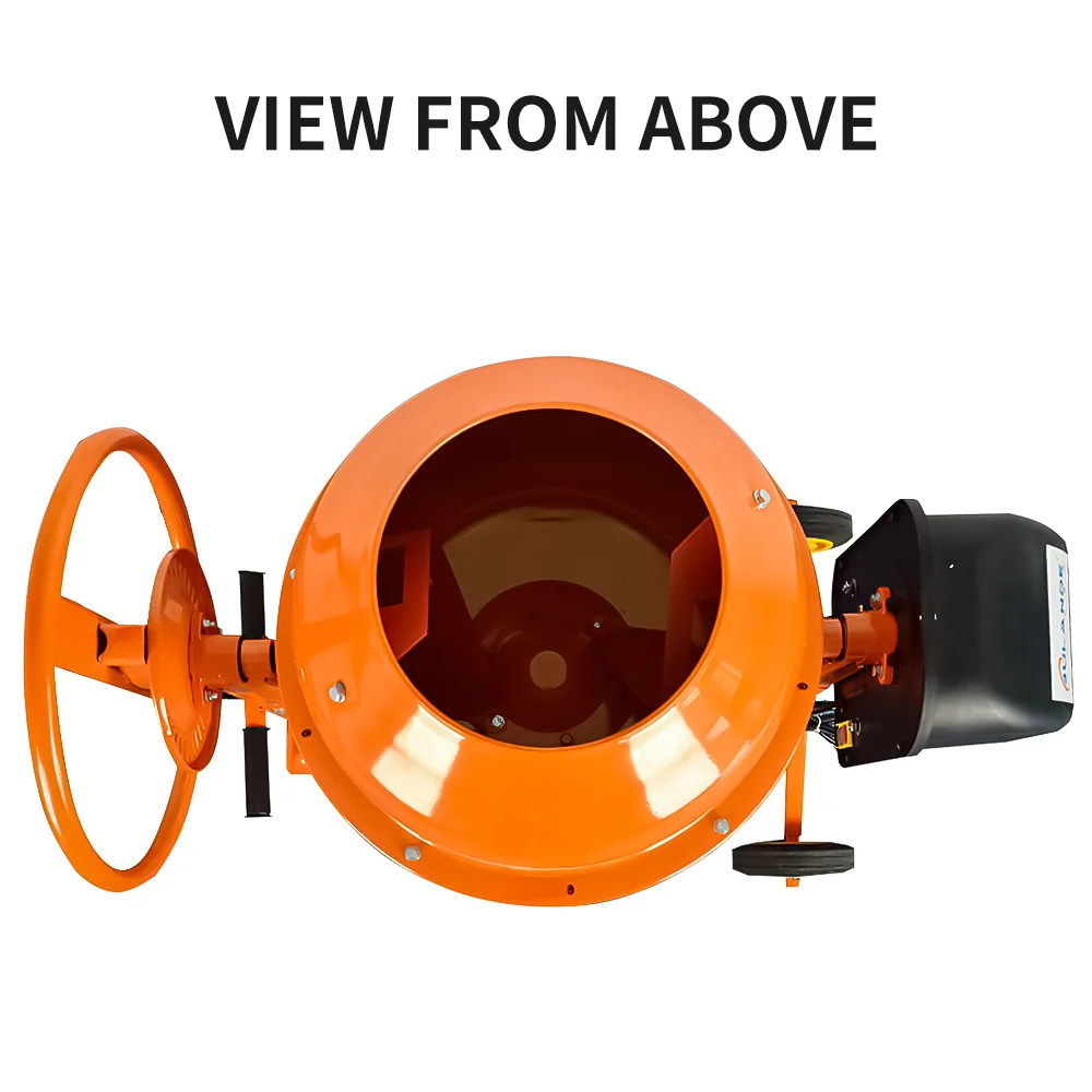 Mezcladores de hormigón eléctricos portátiles de 70L y 260L, mezcladores móviles populares de alimentación de cemento para granja y hogar para la industria de la construcción
