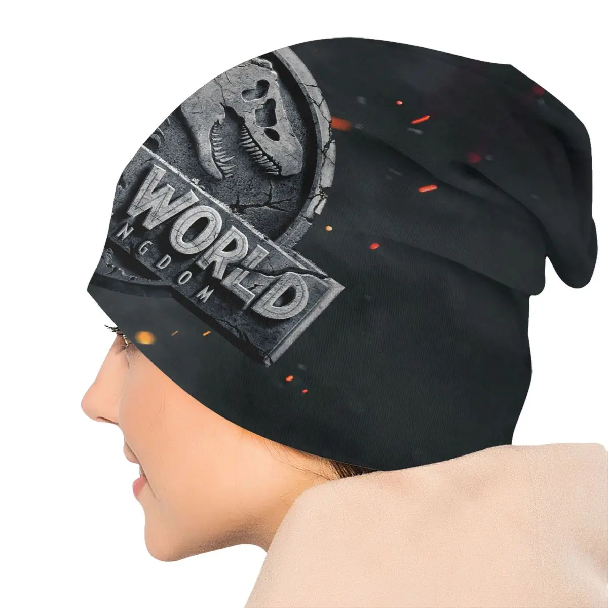 Jurassic Park Skullies bonnets casquettes pour hommes femmes unisexe en plein air hiver chaud tricot chapeau adulte dinosaure monde Bonnet chapeaux