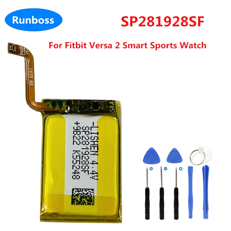 Original New 165mAh SP281928SF Battery For Fitbit Versa 2 Versa2 Smart Sports Watch Wireless Accumulator AKKU