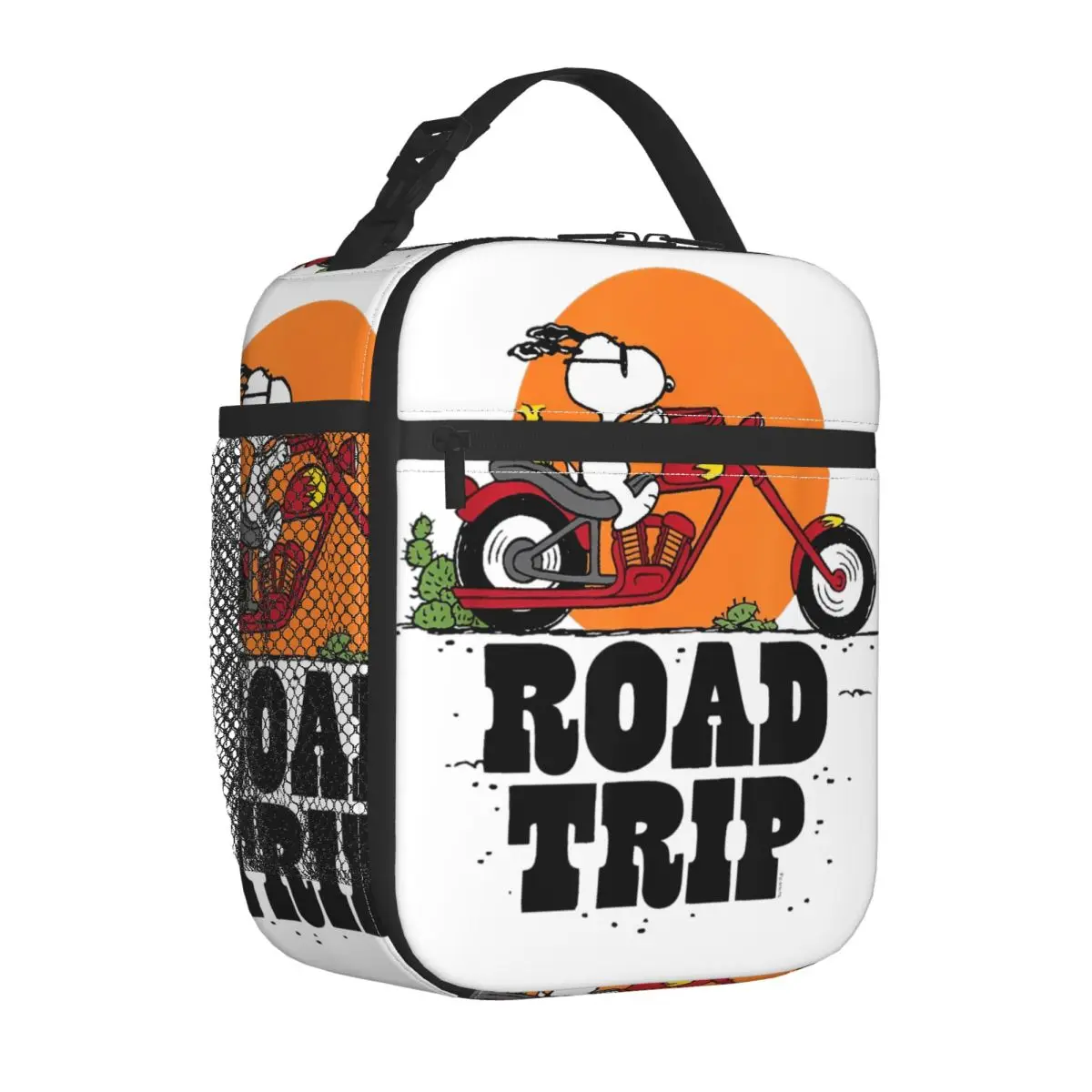 

Snoopy Road Insulated Lunch Bag Large Cartoon Reusable Thermal Bag Tote Lunch Box Work Picnic Food Bag