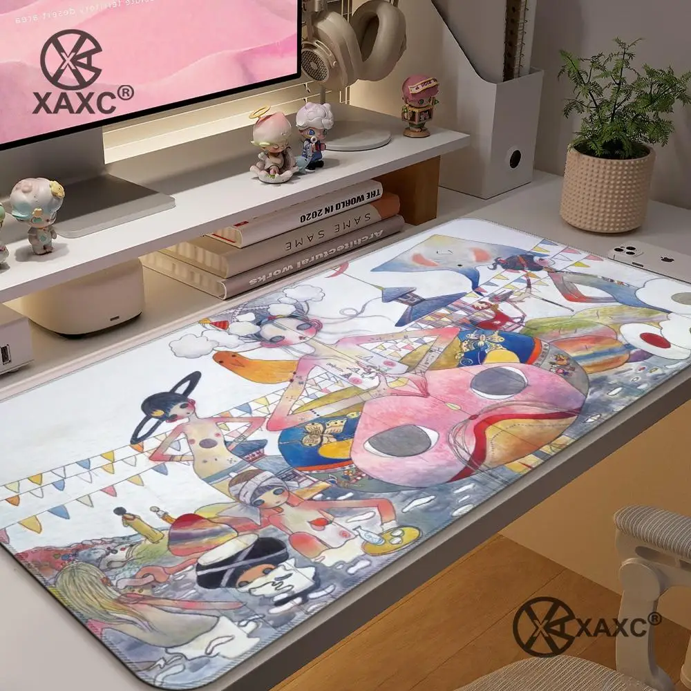 

Amine Aya Takano XAXC Mouse Pad large keyboard mouse desk pad non-slip rubber gaming mouse pad laptop mouse carpet