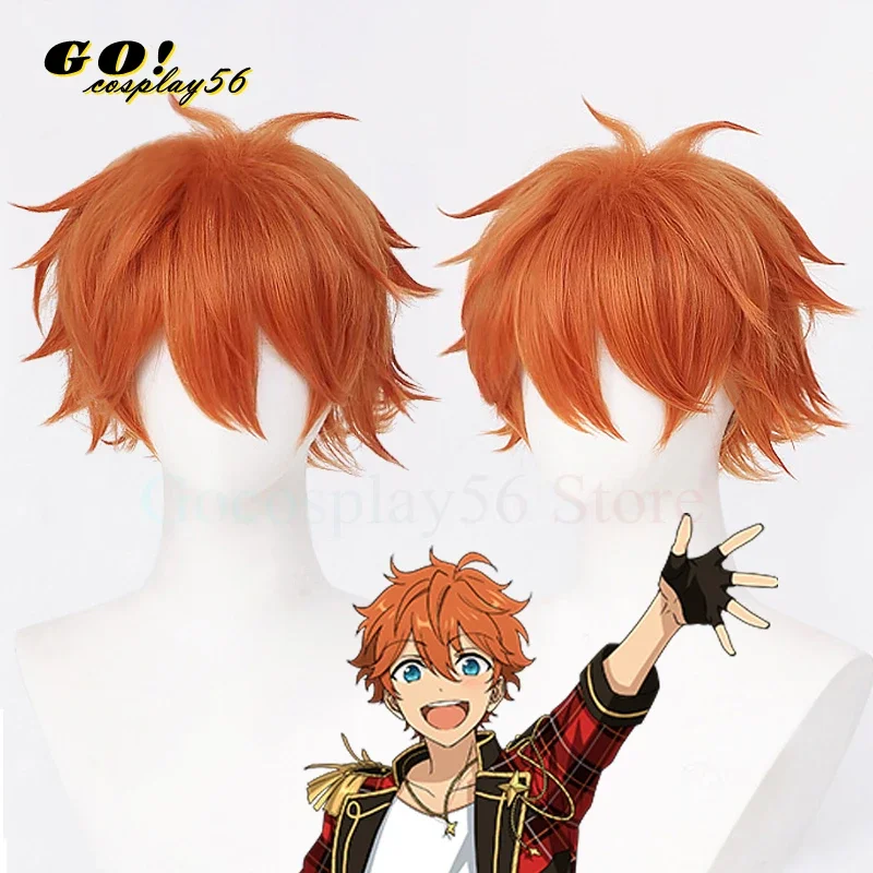 IT'S Trickstar Cosplay Wig Yuuki Makoto Isara Mao Akehoshi Subaru Hidaka Hokuto Short Hair Game Comic Ensemble Headwear