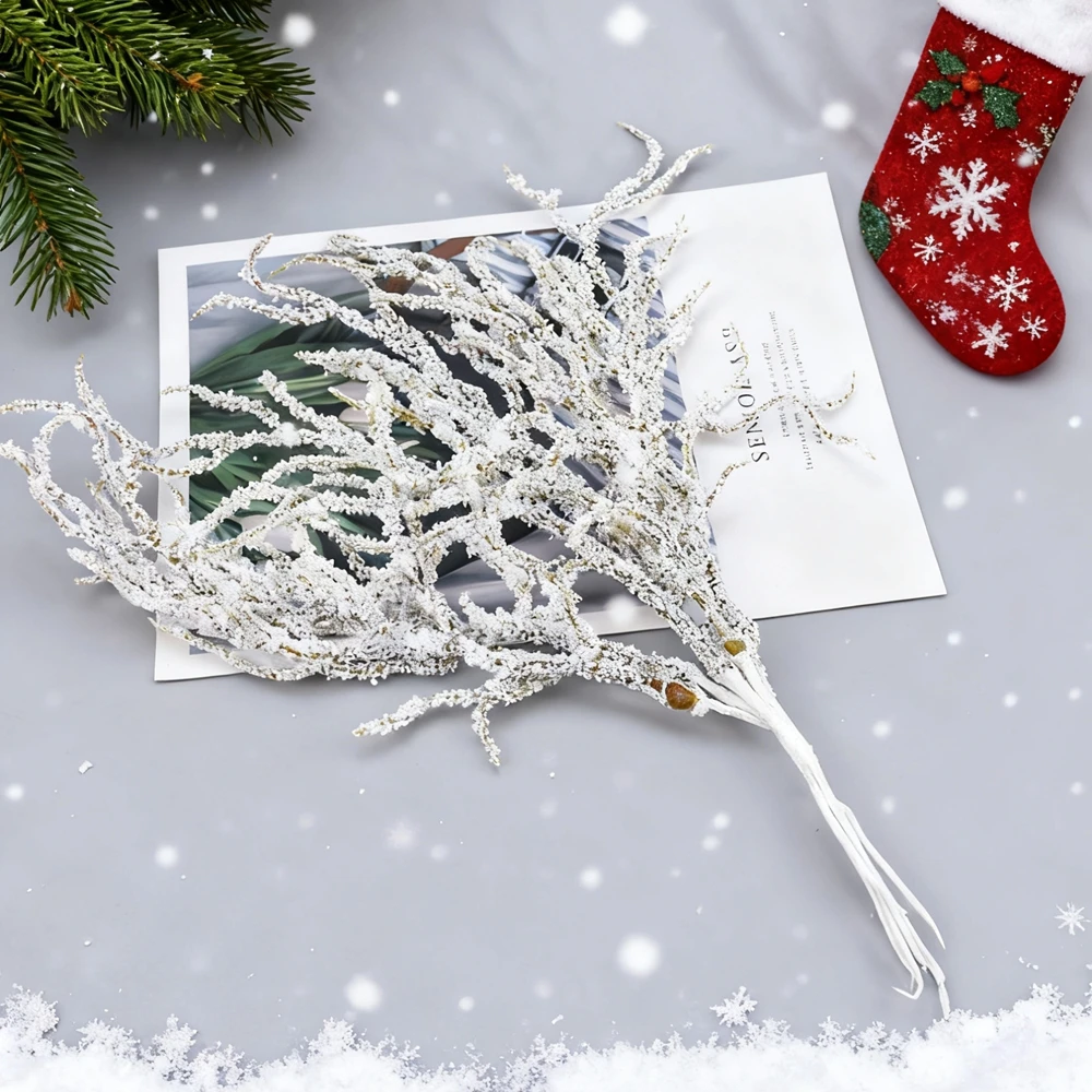 10/20 قطعة النباتات الاصطناعية DIY بها بنفسك إكليل عيد الميلاد ديكور المنزل حفل زفاف ديكورا الزهور زهرية الزينة الزهرية فرع البولي ايثيلين وهمية #5