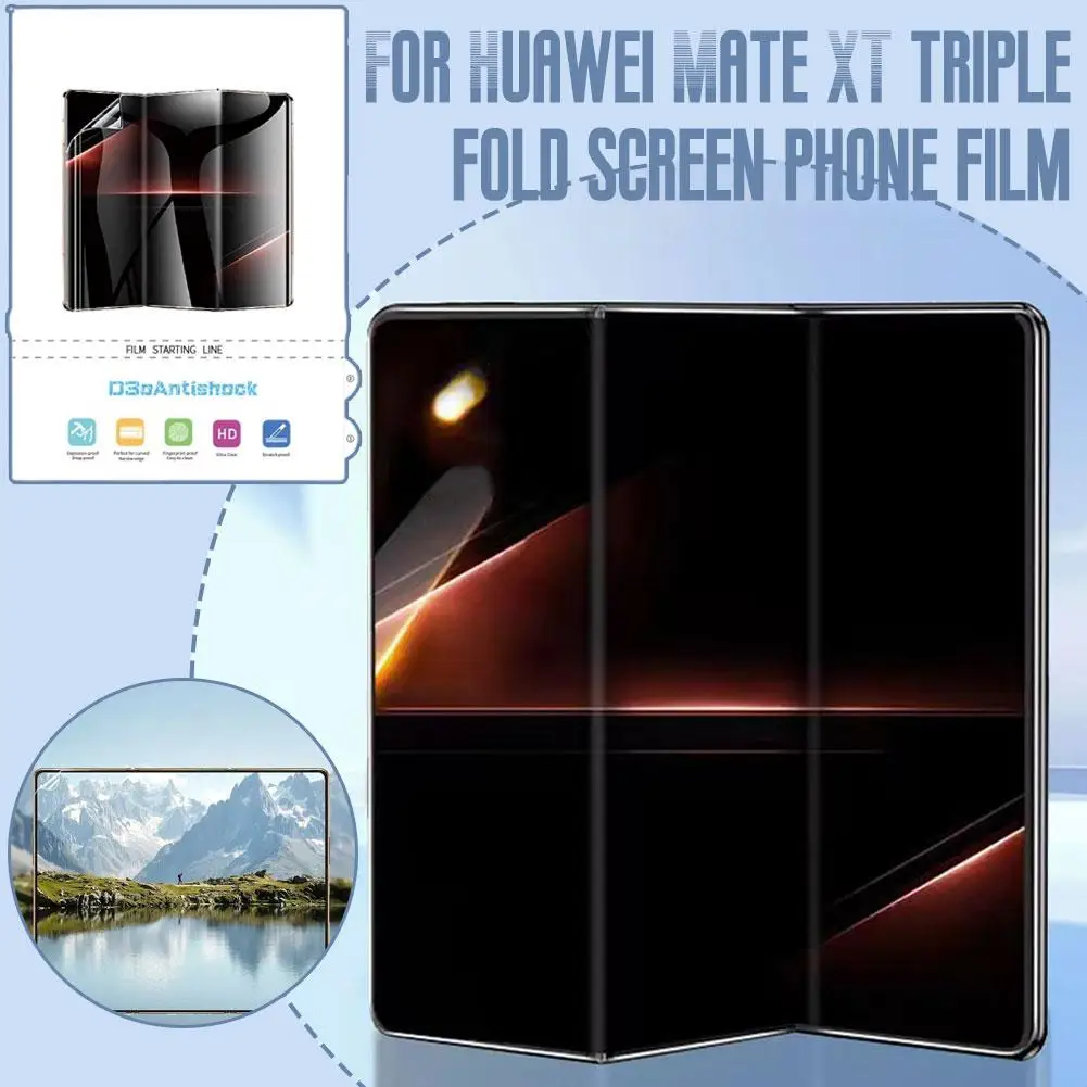 Mobile Phone Screen Protector For Huawei Mate XT Folding Screen Hydrogel Film TPU HD Anti-fall Screen Protection Film Acces S6O4