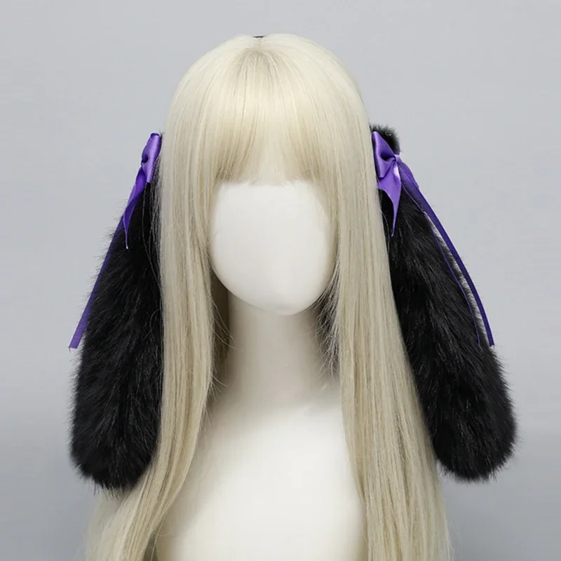 Fascia per orecchie di coniglio fatta a mano Conigli Accessori cosplay per ragazze Orecchie Fursuit Masquerade Cosplay Party Accessori Lolita