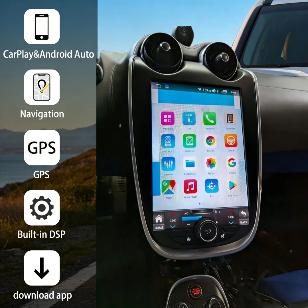 

9.7-дюймовый экран с Android Auto для McLaren 570/GT 2015-2019, GPS-навигация, CarPlay, мультимедиа, видеоплеер, автомобильная магнитола, головное устройство