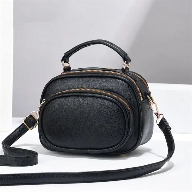 

High-End Luxury Brand Leather Ladies Crossbody Bag Famous Designer Fashionable Elegant Elegant Accent Vintage Daily Bag​