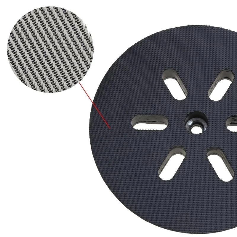

Q5WD Convenient 6 Inch 6 Hole Polishing Disc Hook and Loop Sanding Pad Compatible for w/ for Sander AC 150 for Sanding