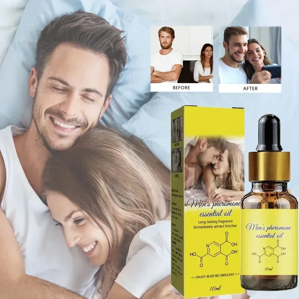 Huile essentielle de parfum de phéromone pour les hommes et les femmes, longue durée, parfum corporel naturel ReLabels