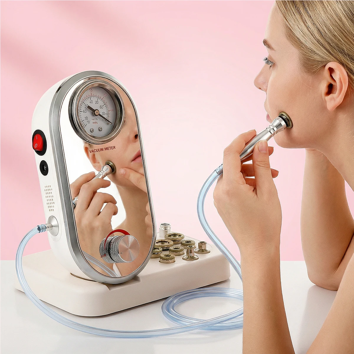 BEEMYI Diamond Microdermabrasion Beauty Machine Vacuum Suction Tool Water Spray Facial Moisten Face Exfoliate Skin Peeling