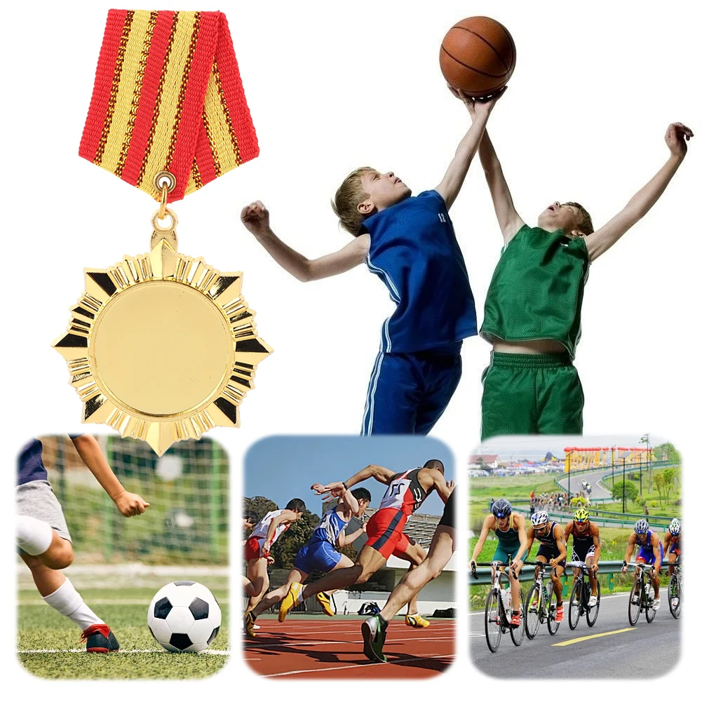 5cm Gold/Silver/Bronze Medal Award Medals with Neck Ribbon Metal Winner Medals Competition Medals for Talent Show Party Race