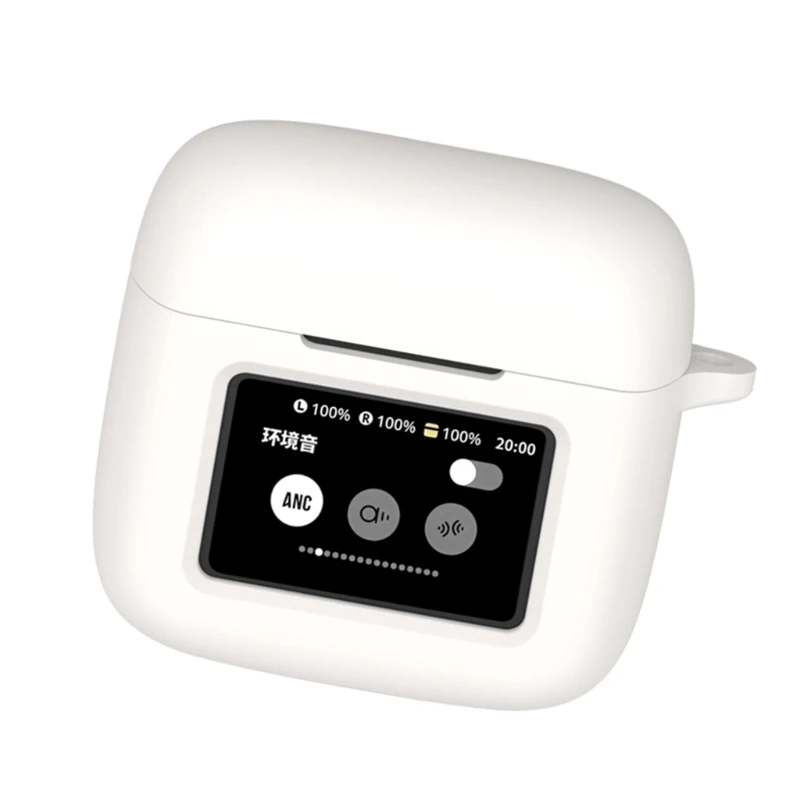 ฝาครอบหูฟัง ที่อยู่อาศัยกันรอยขีดข่วน หูฟังไร้สาย เคสซิลิโคนเปลือกนุ่ม