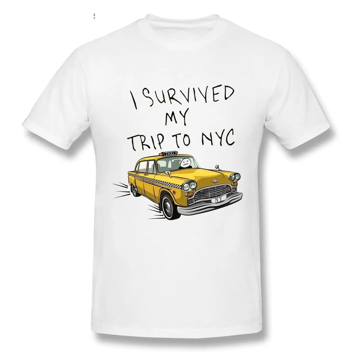 

Tom Holland Same Style Tees I Survived My Trip To NYC Print Tops Casual Cotton Streetwear Men Women Unisex Fashion T Shirt Tops