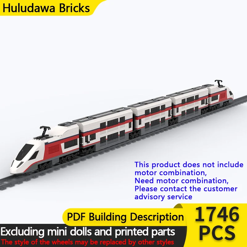 

City Car Model MOC Building Bricks Railway High Speed Train Modular Technology Children Holiday Gifts Assemble Toys Suit