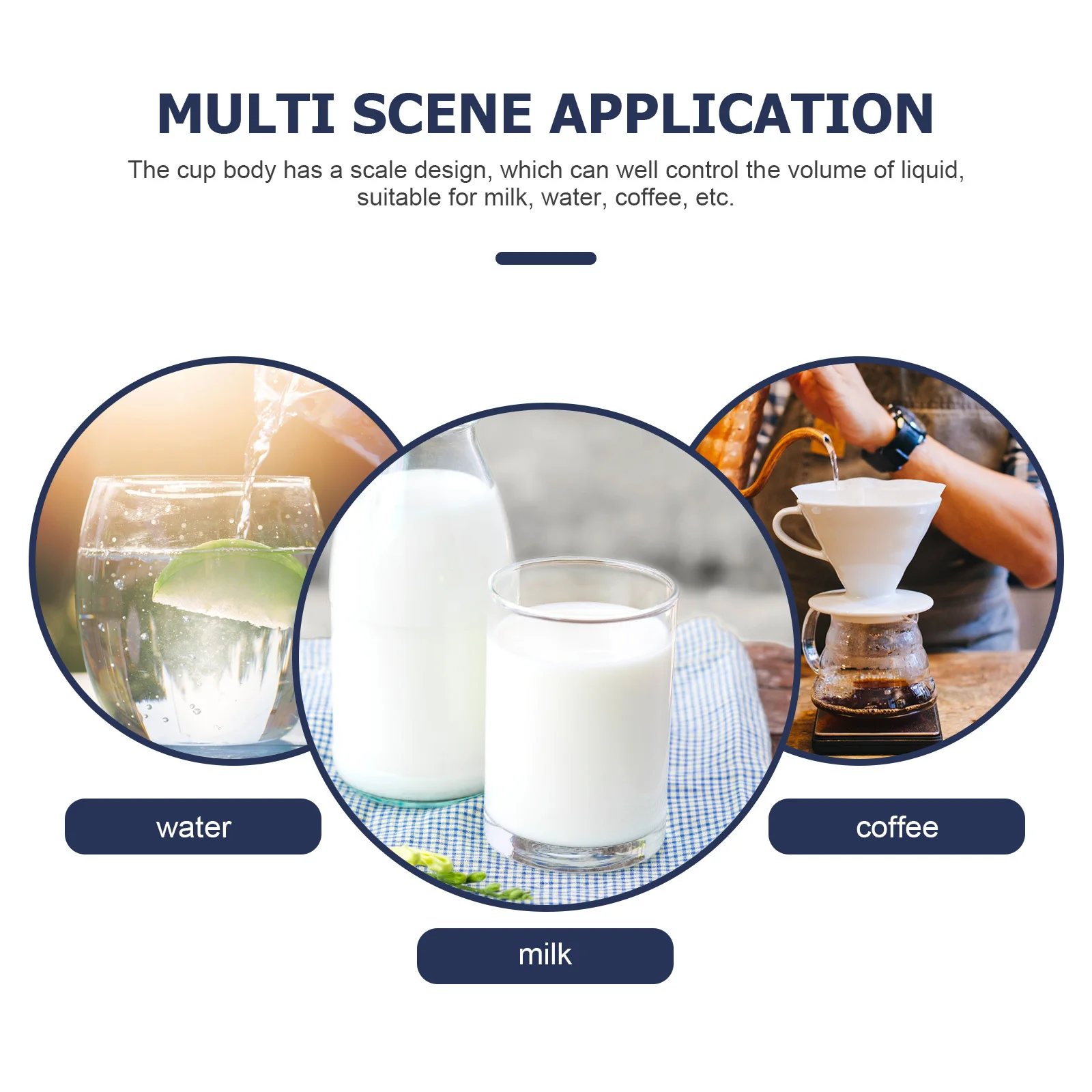 

2pcs 120Ml Measuring Cup Transparent Graduated Glass For Milk Coffee Baking Kitchen Liquid Oil Flour Household Use